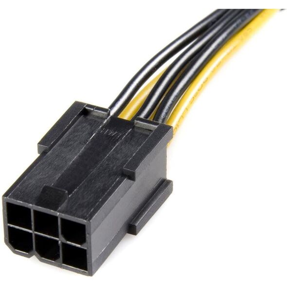 StarTech PCIe 6-pin - PCIe 8-pin, 0.15m, Żółty (PCIEX68ADAP)