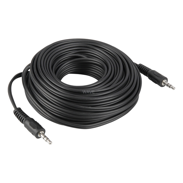 Kabel Goobay Jack 3.5mm - Jack 3.5mm 10m czarny (50931)