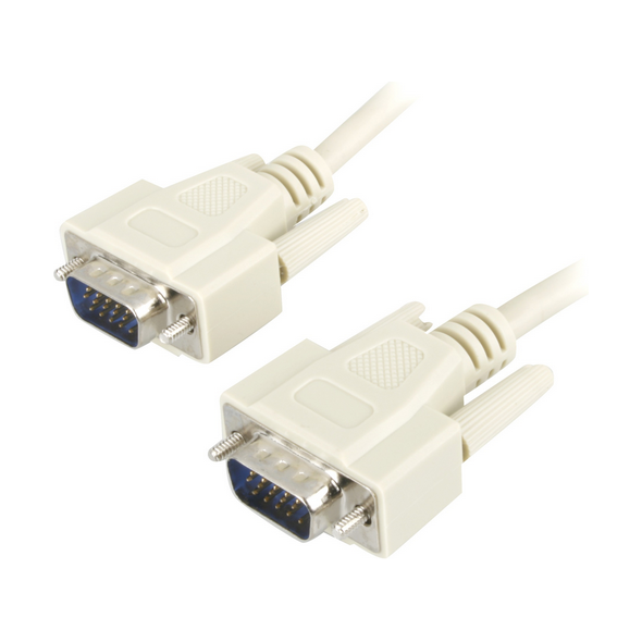 Kabel Goobay D-Sub (VGA) - D-Sub (VGA) 3m biały (68312)