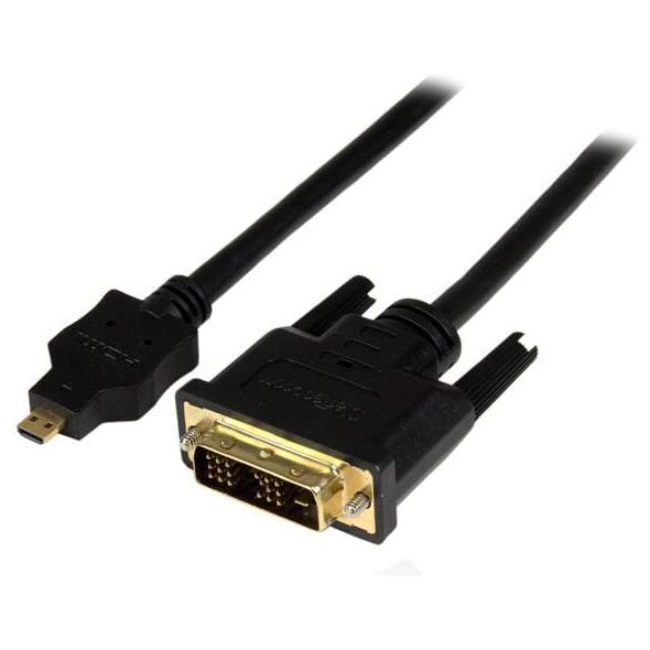 Kabel StarTech HDMI Micro - DVI-D 1m czarny (HDDDVIMM1M)