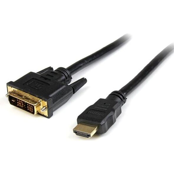 Kabel StarTech HDMI - DVI-D 0.5m czarny (HDDVIMM50CM)