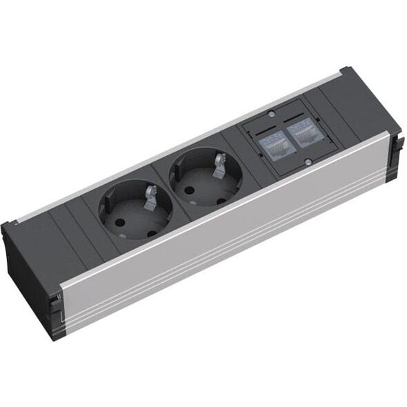Listwa zasilająca Bachmann CONI 2x Schuko 2x RJ-45 Cat.5e (333.008)