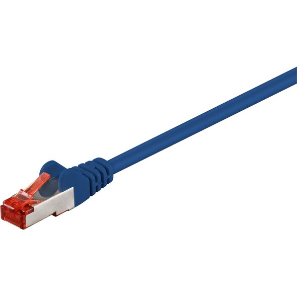 Goobay RJ-45/RJ-45, kat.6, S/FTP, niebieski, 2m (68268)