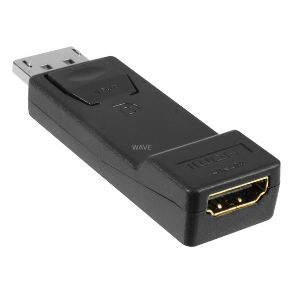 Adapter AV Goobay DisplayPort - HDMI czarny (51719)