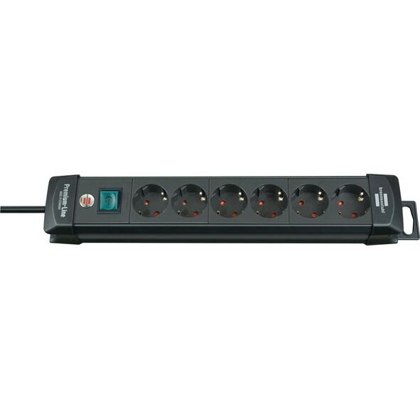 Listwa zasilająca Brennenstuhl Premium-Line 6 gniazd 3 m czarna (1951160100)