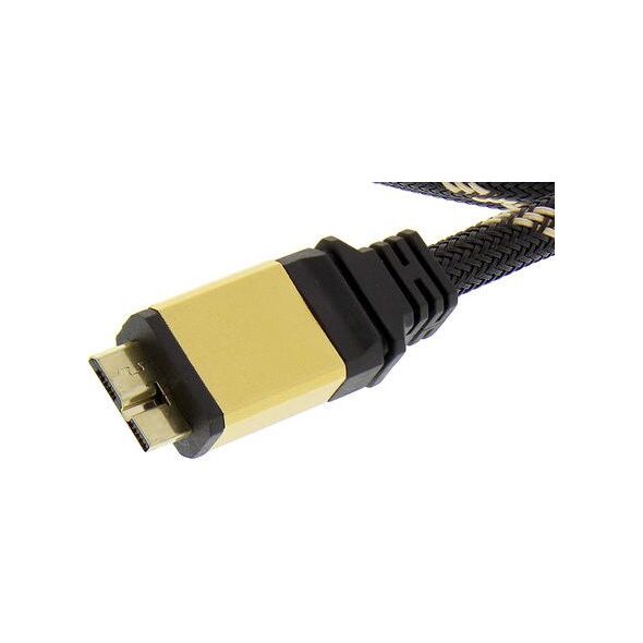 Kabel USB Roline USB-A - 2 m Czarny Złoty (11.02.8879)