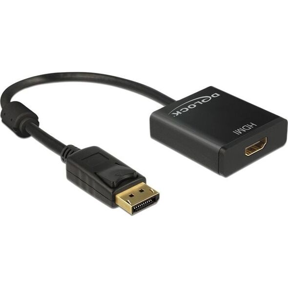 Adapter AV Delock DisplayPort - HDMI czarny (62607)