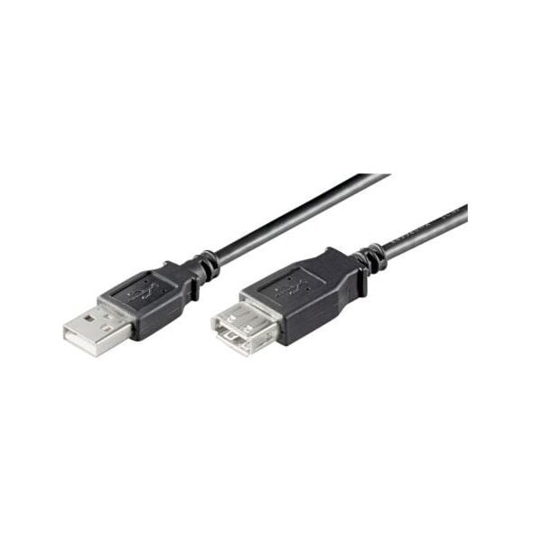 Kabel USB Goobay USB-A - USB-A 5 m Czarny (68905)