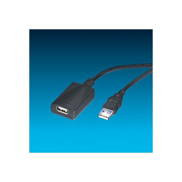 Kabel USB Roline USB-A - USB-A 2 m Czarny (12.04.1089)