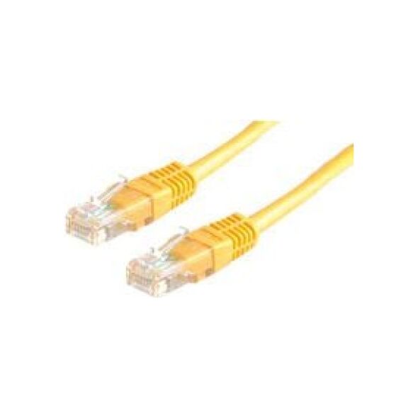 Roline PatchCord, UTP, Cat5e, 1m, żółty (21.15.0532)