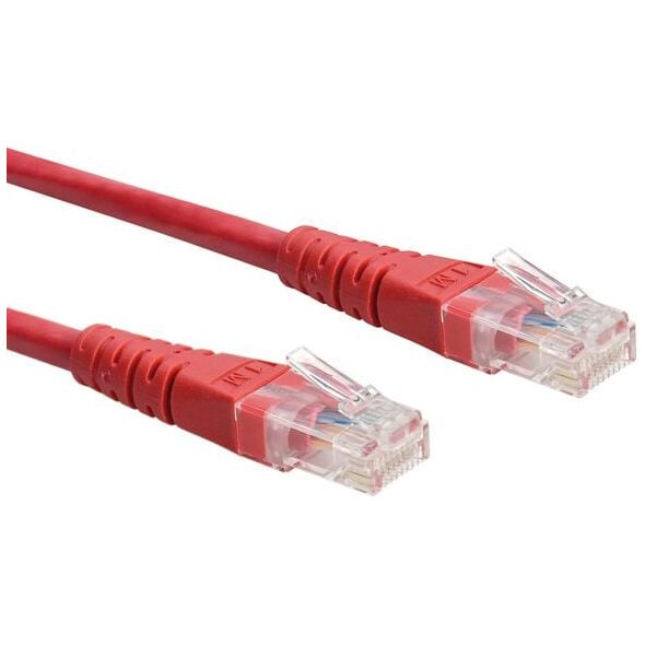 Roline PatchCord, UTP, Cat6, 0.5m, czerwony (21.15.1521)