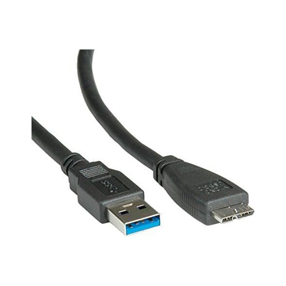 Kabel USB Roline USB-A - 0.8 m Czarny (11.02.8873)
