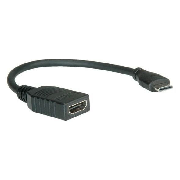 Kabel Roline HDMI Mini - HDMI 0.15m czarny (11.04.5586)