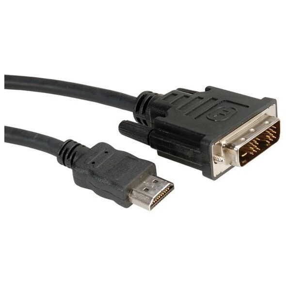 Kabel Roline HDMI - DVI-D 2m czarny (11.04.5522)