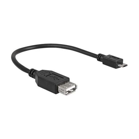 Kabel USB Goobay USB-A - microUSB Czarny (95194)