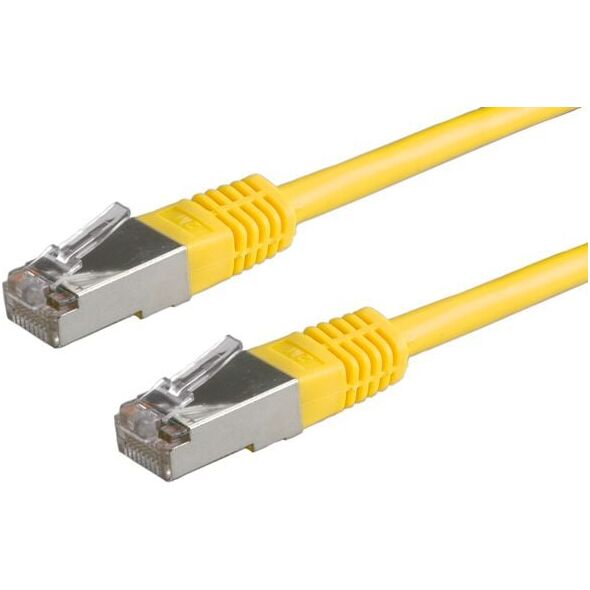 Roline PatchCord, Cat5e, FTP, 1m, żółty (21.15.0132)