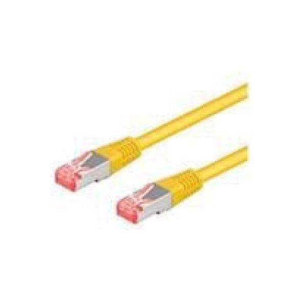Goobay Patchkabel RJ45, S/FTP, Cat6a, Żółty, 3m (93781)