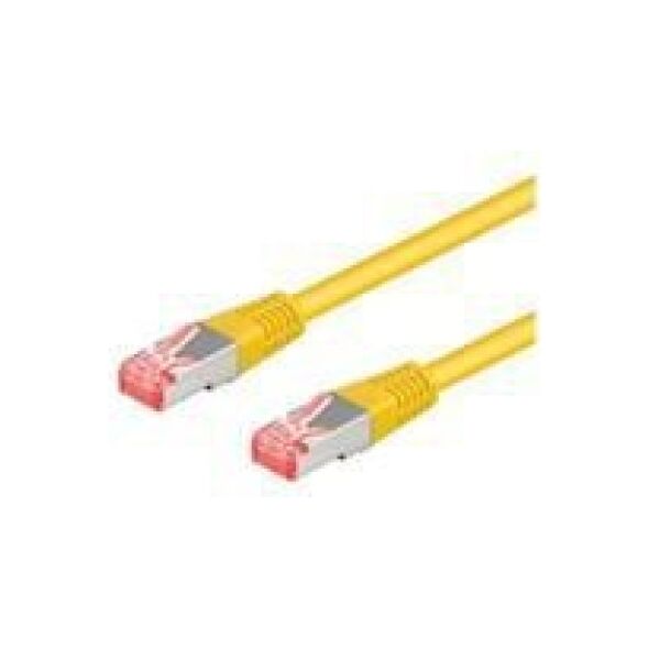 Goobay Patchkabel RJ45, S/FTP, Cat6a, Żółty, 10m (93700)