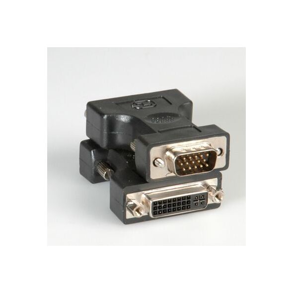 Adapter AV Roline DVI-I - D-Sub (VGA) czarny (12.03.3110)