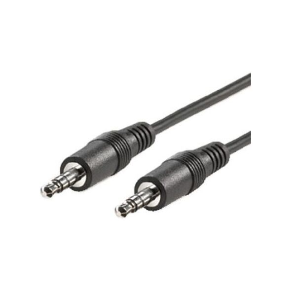 Kabel Roline Jack 3.5mm - Jack 3.5mm 0.2m czarny (11.09.4500)
