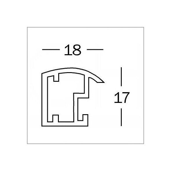 Ramka Walther Trendstyle, 30x45, plastikowa, złota (KP045G)
