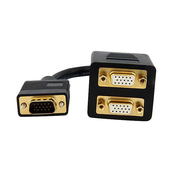 StarTech 0.3m czarny (VGASPL1VV)