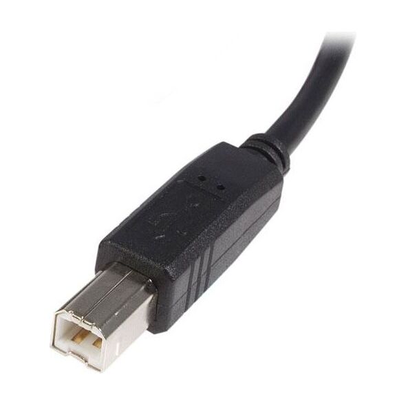 Kabel USB StarTech USB-A - USB-B 1 m Czarny (USB2HAB1M)