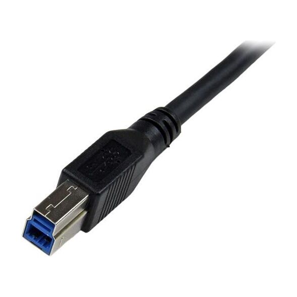 Kabel USB StarTech USB-A - USB-B 1 m Czarny (USB3SAB1MRA)