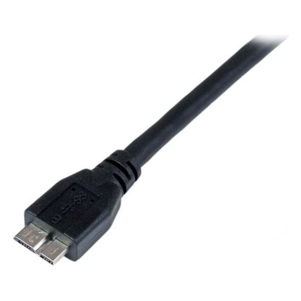Kabel USB StarTech USB-A - micro-B 1 m Czarny (USB3CAUB1M)