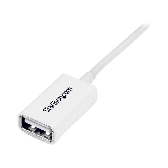 Kabel USB StarTech USB-A - USB-A 3 m Biały (USBEXTPAA3MW)