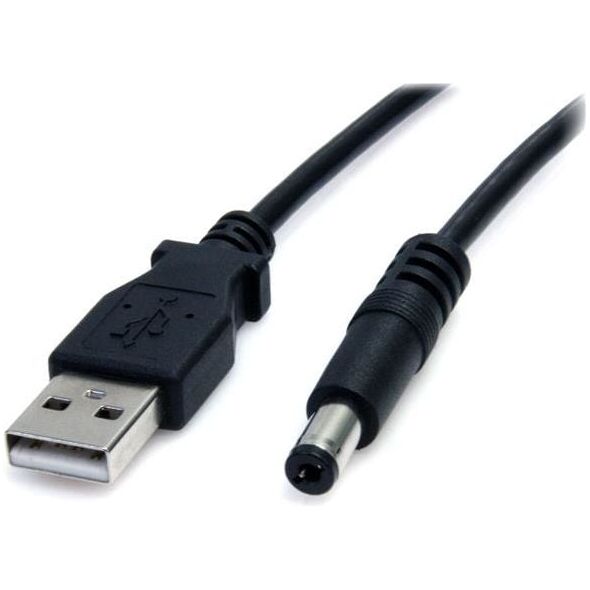 Kabel USB StarTech USB-A - DC 5.5 mm 2 m Czarny (USB2TYPEM2M)