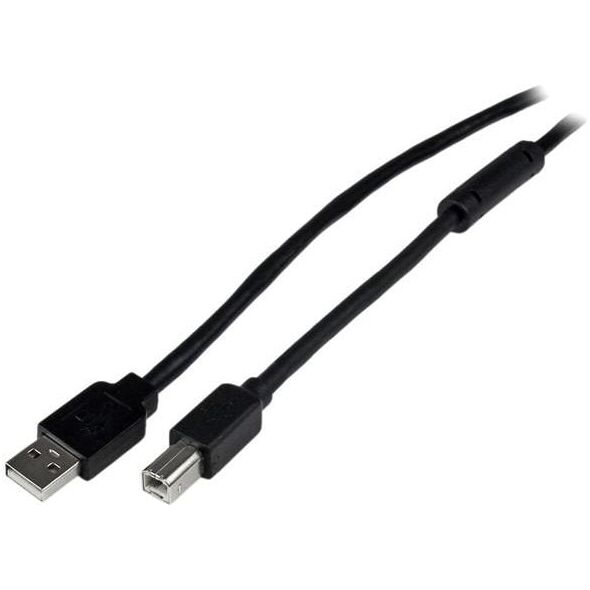 Kabel USB StarTech USB-A - USB-B 20 m Czarny (USB2HAB65AC)