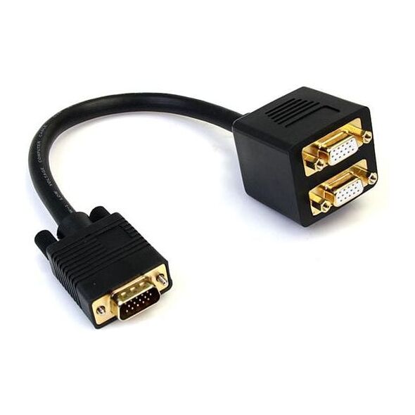 StarTech 0.3m czarny (VGASPL1VV)
