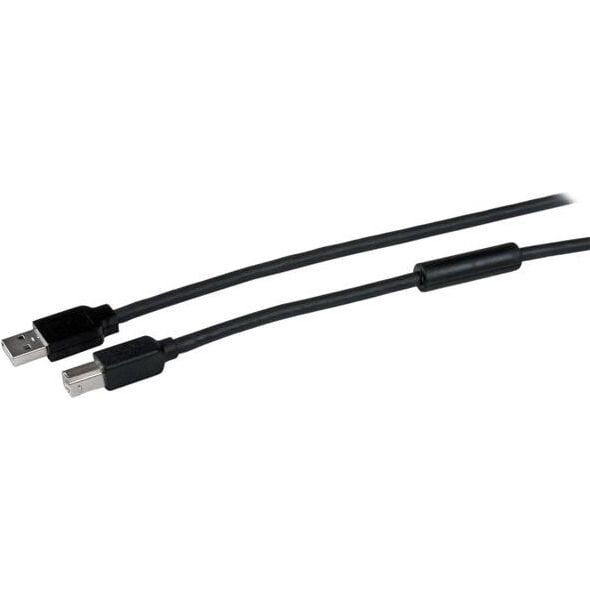 Kabel USB StarTech USB-A - USB-B 15 m Czarny (USB2HAB50AC)