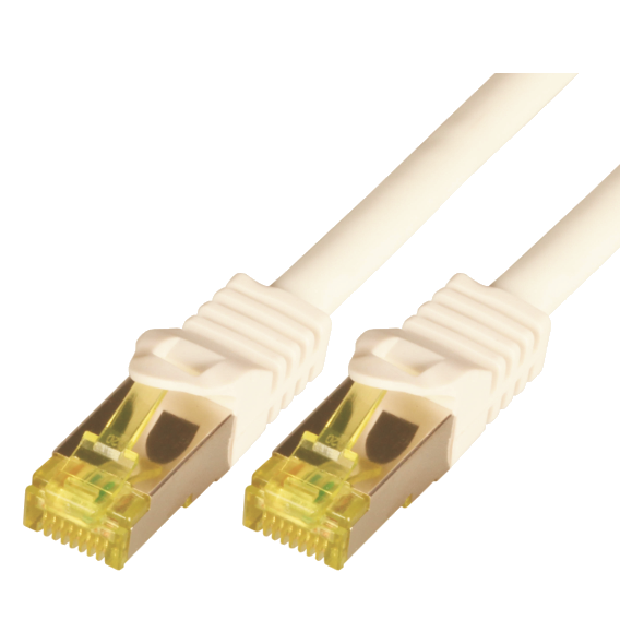 Mcab Patchcord, Cat7, S-FTP, PIMF, LSZH, 1m, biały (3741)
