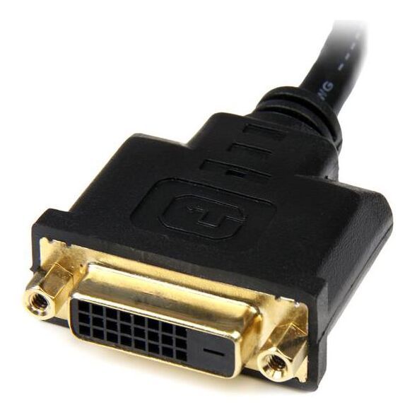 Kabel StarTech HDMI - DVI-D 0.3m czarny (HDDVIMF8IN)