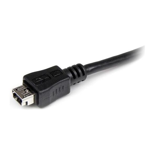 Adapter USB StarTech microUSB - miniUSB Czarny  (UUSBMUSBMF6)