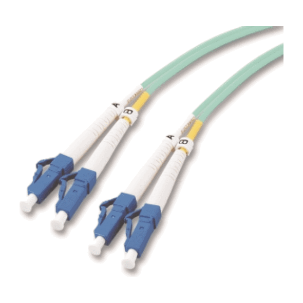Mcab Patchcord światłowodowy, DUPLEX, LC-LC, 50/125, OM3, LSZH, 1m, zielony (7003301)