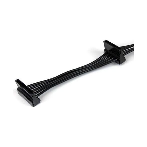StarTech SATA 15-pin - SATA 15-pin x4, 0.4m, Czarny (PYO4SATA)