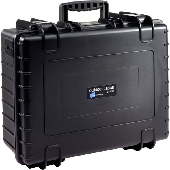 Walizka foto B&W International Type 6000 black incl. pre-cut foam (6000/B/SI)