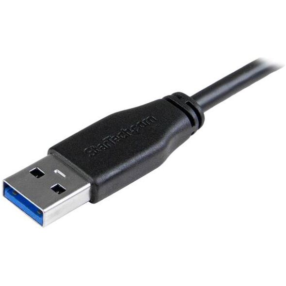 Kabel USB StarTech USB-A - micro-B 1 m Czarny (USB3AU1MLS)