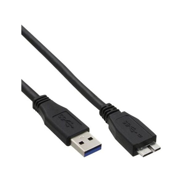 Kabel USB InLine USB-A - micro-B 5 m Czarny (35450)