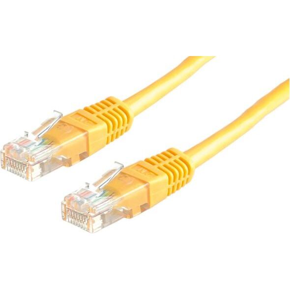 Roline Patchcord UTP 5e. żółty 5.0m (21.15.0562)