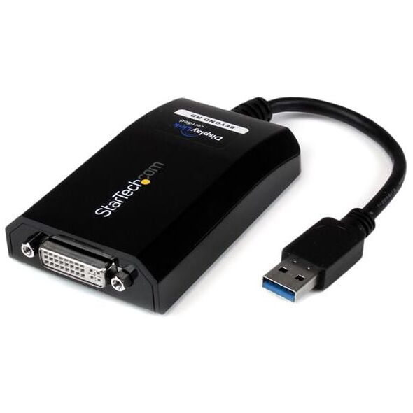 Adapter USB StarTech USB - DVI Czarny  (USB32DVIPRO)