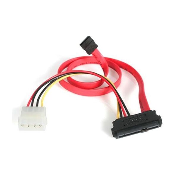 StarTech SFF 8482 - SATA, 0.45m, Czerwony (SAS729PW18)