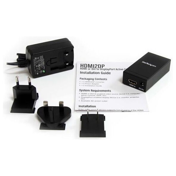 Adapter AV StarTech DisplayPort - HDMI czarny (HDMI2DP)