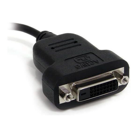 Adapter AV StarTech DisplayPort Mini - DVI-D 0.2m czarny (MDP2DVIS)