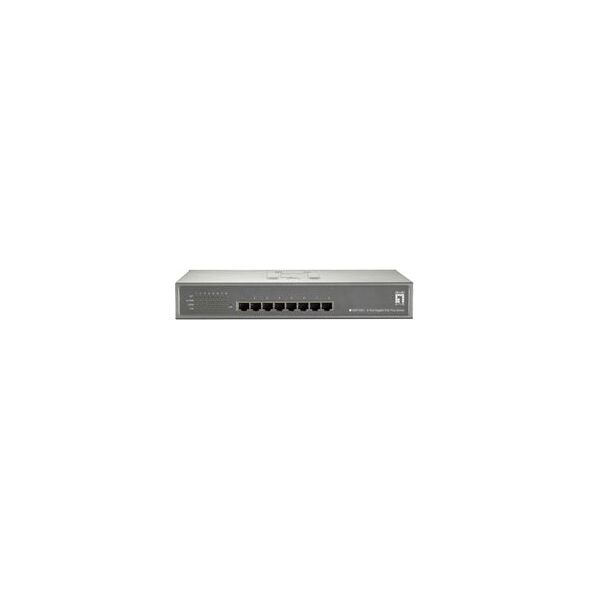 Switch LevelOne GEP-0821, 8x 10/100, PoE+
