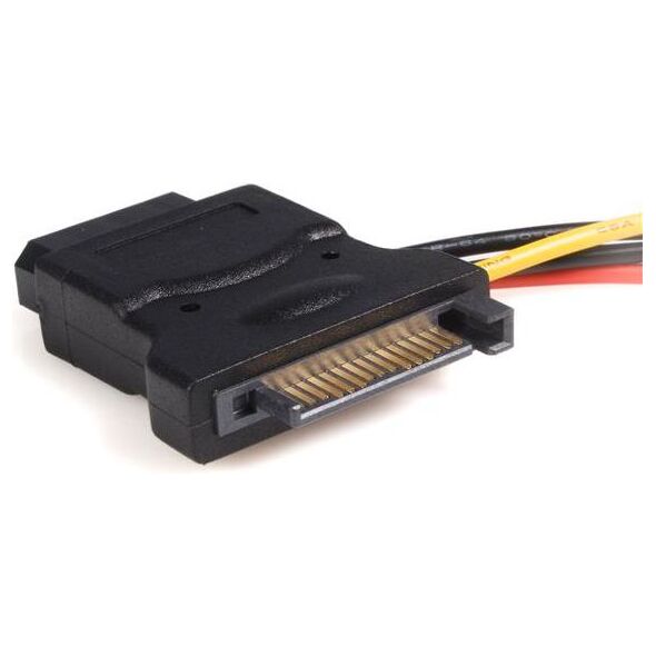 StarTech SATA 15-pin - Molex x3, 0.15m, Wielokolorowy (LP4SATAFM2L)