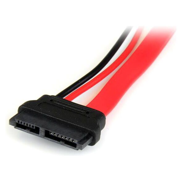 StarTech SATA - SATA Slimline, 0.15m, Czerwony (SLSATAADAP6)
